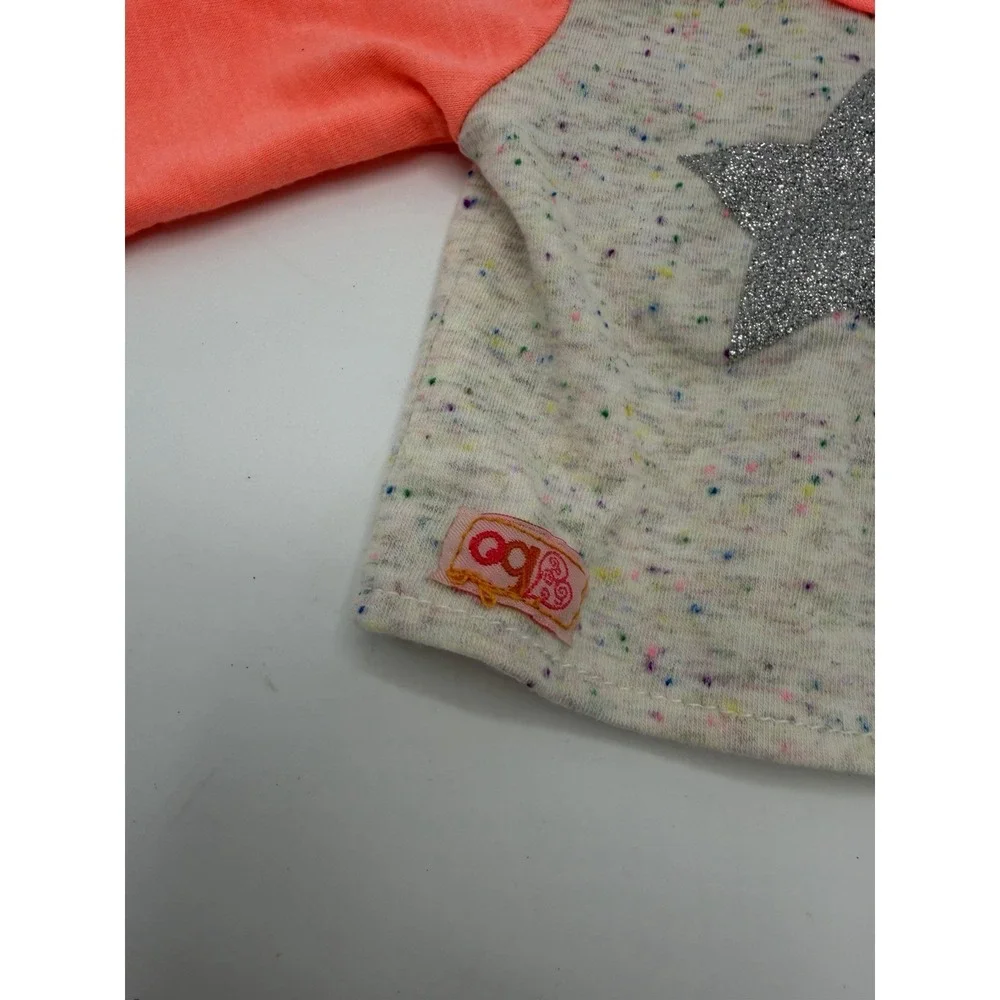 Our Generation Doll Shirt‎ Gray Pink Coral Star
